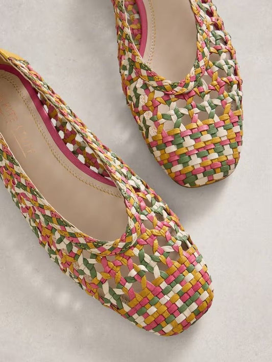 Young Ideas & Henmores - Winnie Woven Ballerina - Yellow Multi - 4