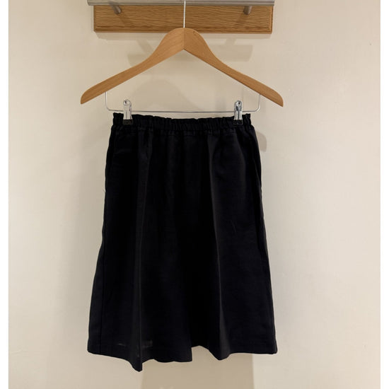 Young Ideas/Henmores - Linen Elasticated Waist Shorts - 0001 Black - 8
