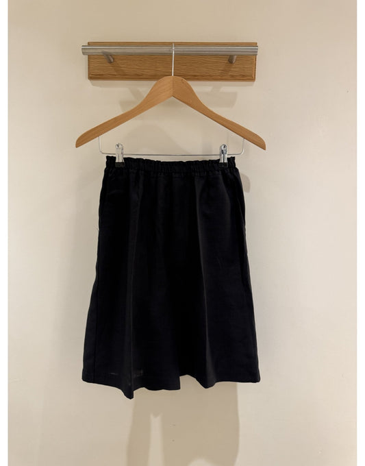 Young Ideas/Henmores - Linen Elasticated Waist Shorts - 0001 Black - 8