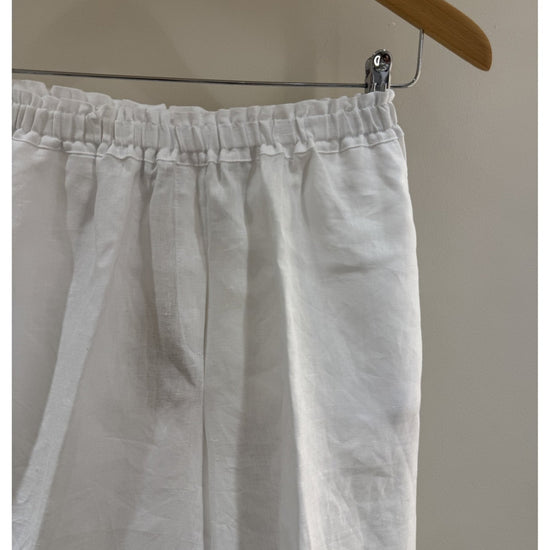 Young Ideas/Henmores - Linen Elasticated Waist Shorts - 0001 Black - 8
